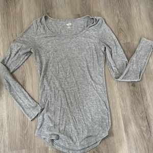 Knitted Henley Long Sleeved Shirt